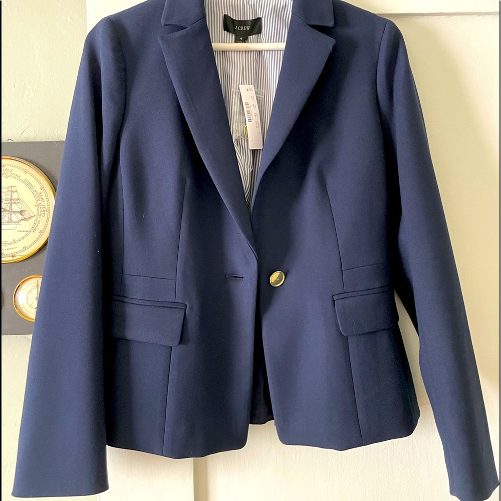 JCrew Blazer, navy , fully lined and very well made, excellent condition